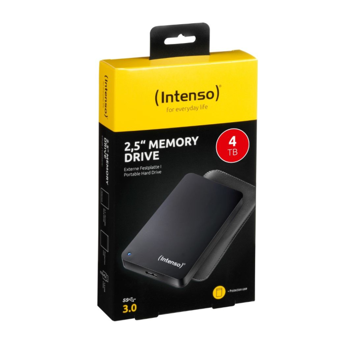 Intenso external drive 4TB 2.5 "Memory Case USB 3.0 - Black