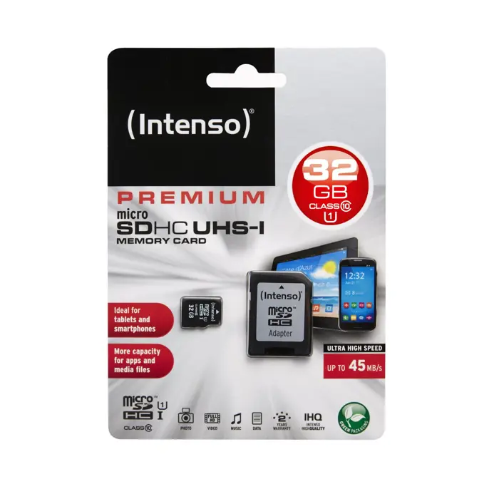 Intenso microSD 32GB 10/45 UHS-I