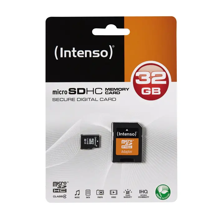 Intenso microSD 32GB 5/21 Class 4 +AD