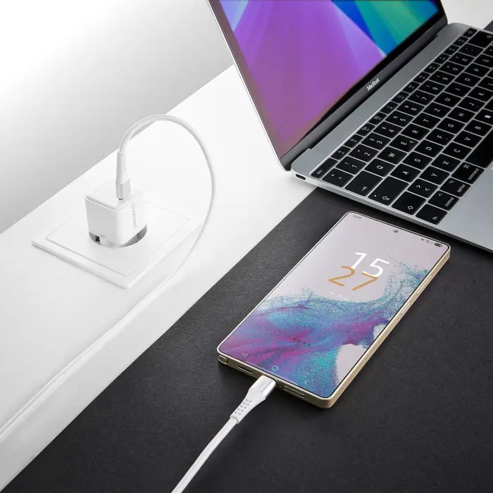 Intenso Power Adapter W30C GaN + C315C USB-C cable (white, 30 watts)