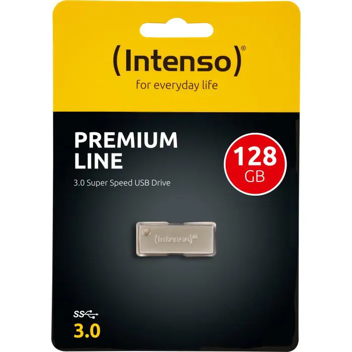 Intenso PREMIUM LINE 128GB, USB stick (silver, USB-A 3.2 (5 Gbit / s))