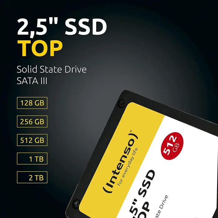 Intenso Top SSD 2 TB (black, SATA 6 Gb/s, 2.5 )