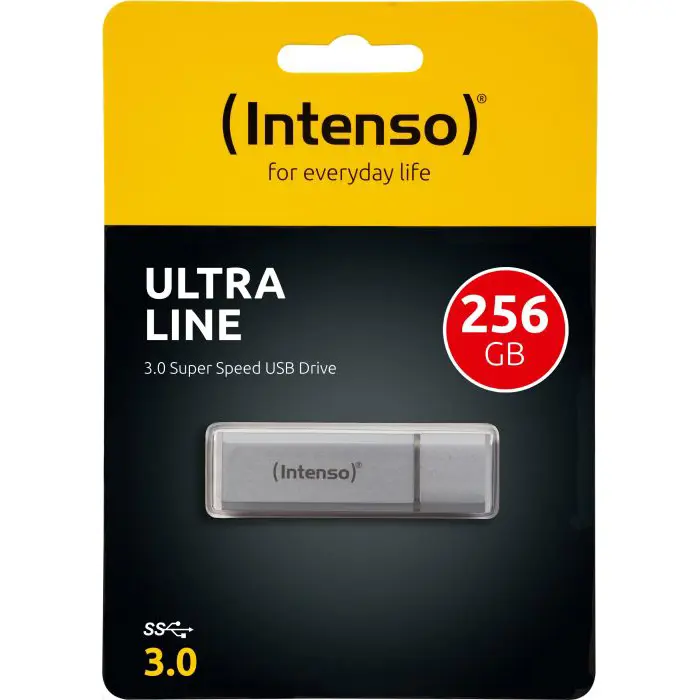 Intenso Ultra Line 256 GB, USB stick (silver, USB-A 3.2 (5 Gbit / s))