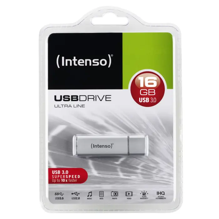 Intenso USB 16GB 20/35 Ultra Line silver USB 3.0
