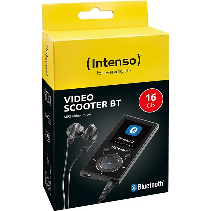 Intenso Video Scooter, Portable Player (black, 16 GB, Bluetooth)