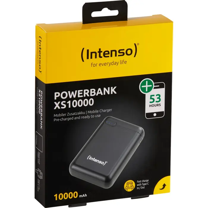Intenso XS10000, Powerbank (black, 10000 mAh)
