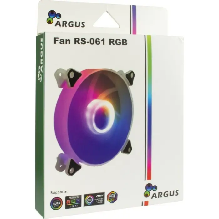 Inter-Tech ARGUS RS-061 RGB 120x120x25 - 88885531