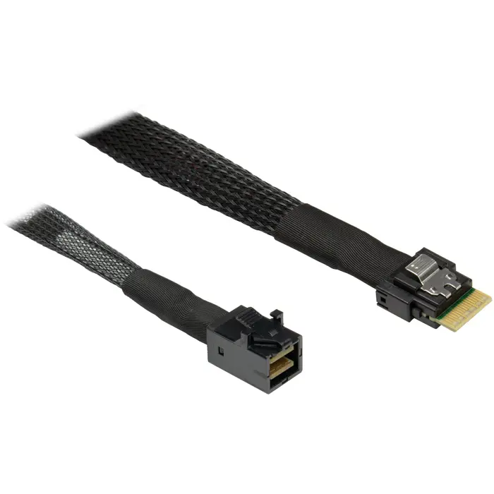 Inter-Tech cable SFF 8654-4i > SFF 8643 (black, 0.7 meter)