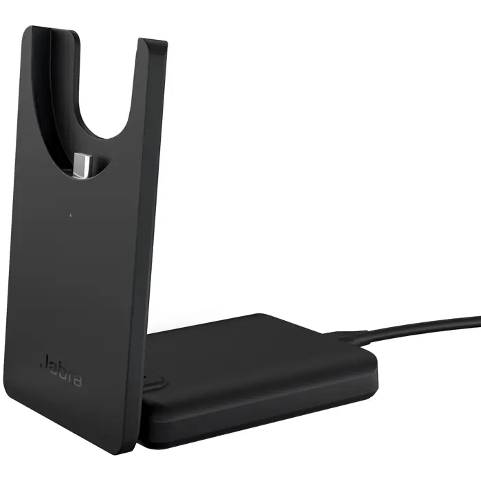 Jabra Evolve2 55, with charging station, headset (black, stereo, UC, USB-A, Link380a)