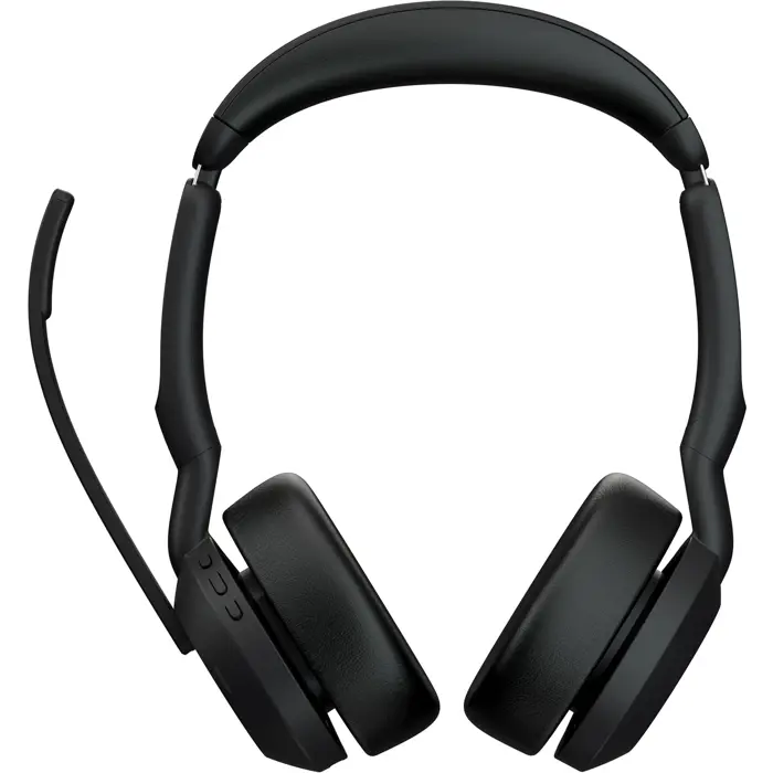 Jabra Evolve2 55, with charging station, headset (black, stereo, UC, USB-A, Link380a)