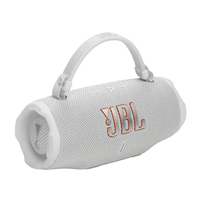 JBL Charge 6 Bluetooth portable speaker, white