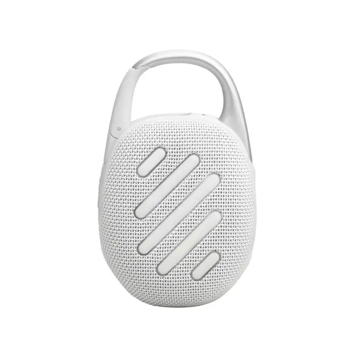 JBL Clip 5 Bluetooth portable speaker, white