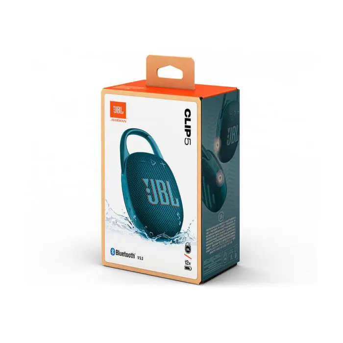 JBL Clip 5 Bluetooth portable speaker, wise