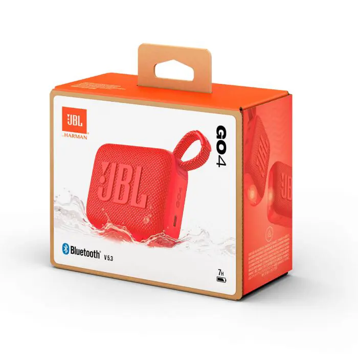 JBL GO 4 Bluetooth portable speaker, red