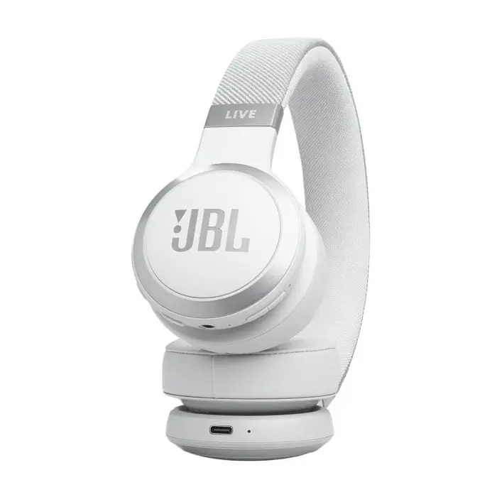 JBL Live 670NC Bluetooth wireless headphones, white