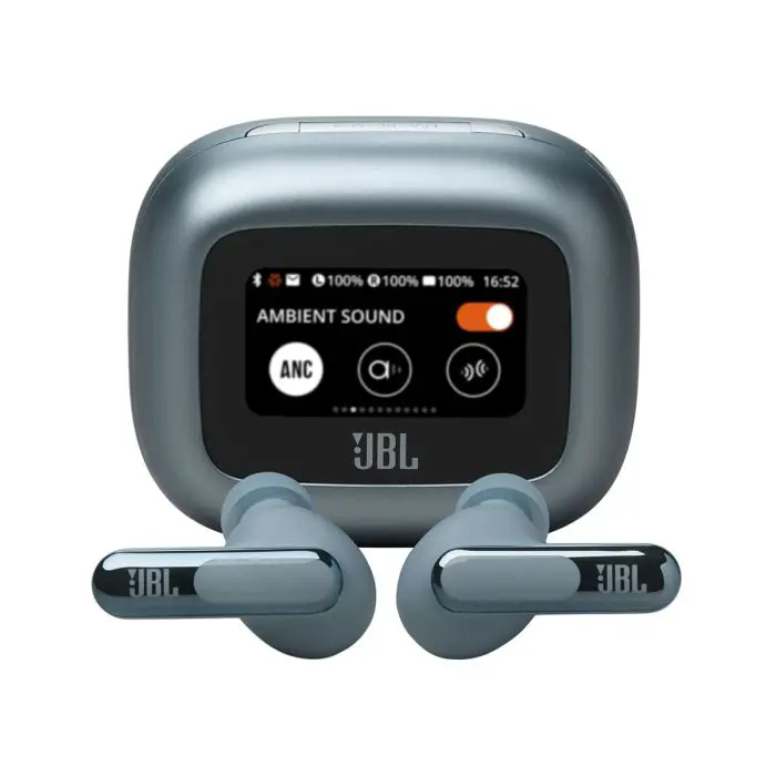 JBL Live Beam 3 wireless headphones with microphone, blue