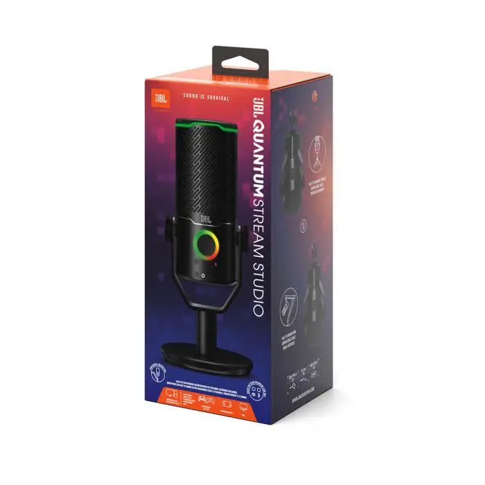 JBL Quantum Stream Studio microphone, black
