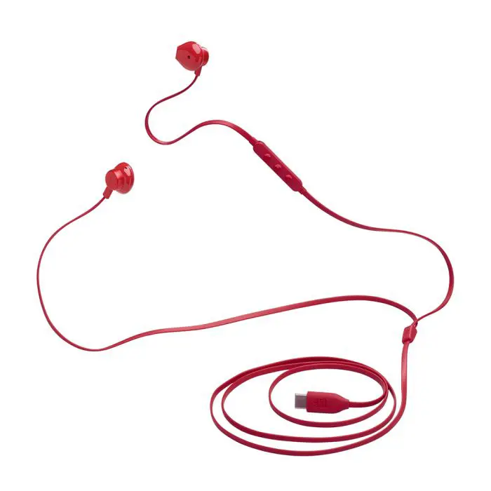 JBL USB-C Tune Wire Headphones 305C, red