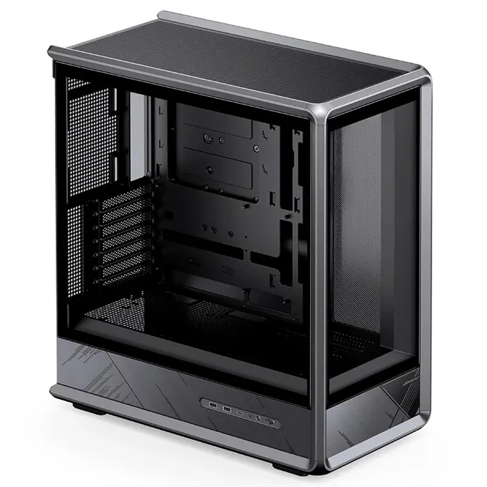 Jonsbo D401 PC-Gehäuse, Midi Tower, ATX, Tempered Glass - black