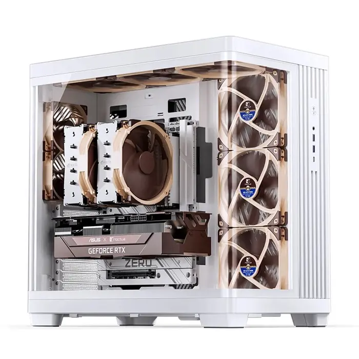 Jonsbo TK-4 Gehäuse, Midi-Tower, ATX, Tempered Glass - weiß