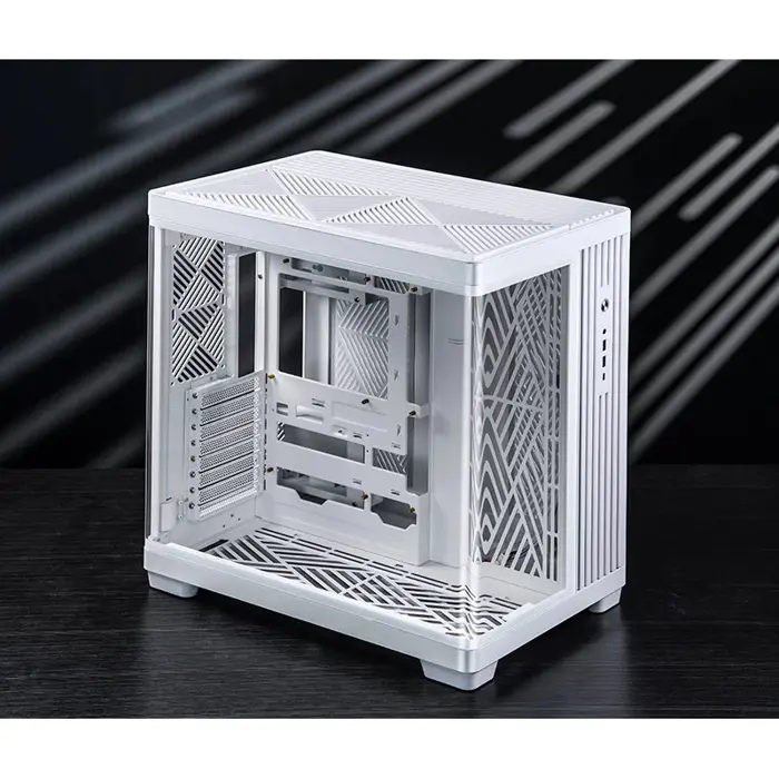 Jonsbo TK-4 Gehäuse, Midi-Tower, ATX, Tempered Glass - weiß