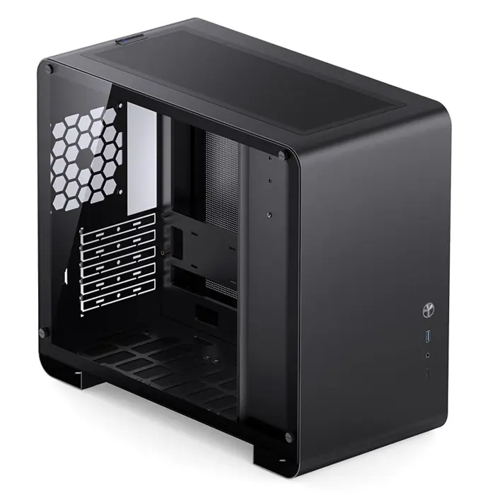Jonsbo U4 Mini Micro-ATX Case, Tempered Glass - Black