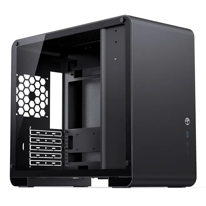 Jonsbo U4 Mini Micro-ATX Case, Tempered Glass - Black