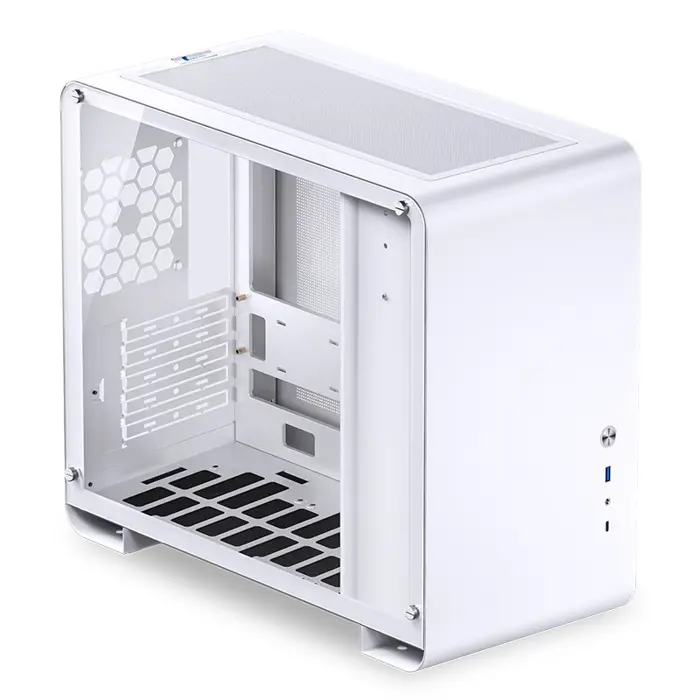 Jonsbo U4 Mini Micro-ATX Case, Tempered Glass - white