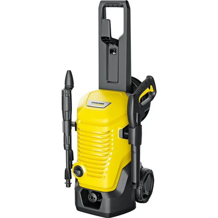 Kärcher high-pressure cleaner K 4 WCM Premium (yellow/black, with dirt blaster and hose reel)