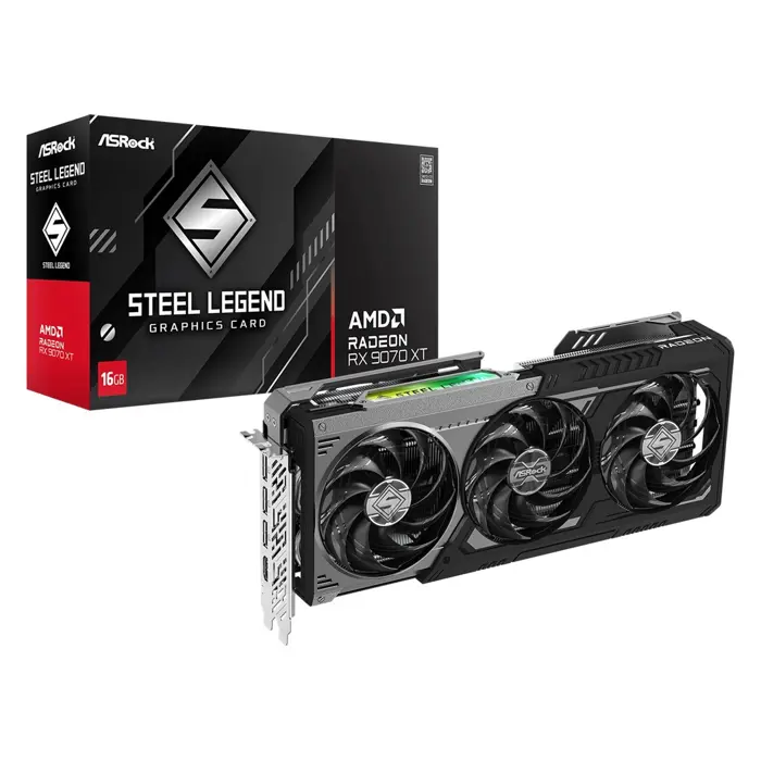Grafička Asrock Radeon RX 9070 XT Steel Legend Dark 16GB GDDR6