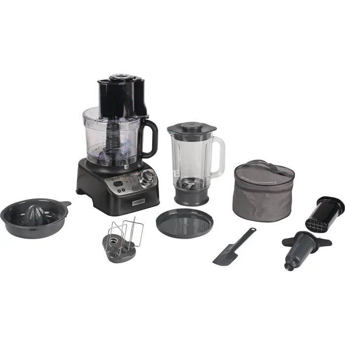 Kenwood compact food processor MultiPro XL Weigh+ black, 1,000 watts, integrated scale, blender attachment