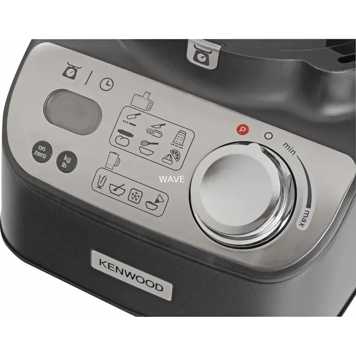 Kenwood compact food processor MultiPro XL Weigh+ black, 1,000 watts, integrated scale, blender attachment