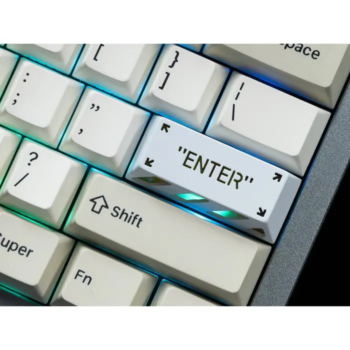 Keychron Enter Aluminum Alloy Artisan Keycap (white/orange)