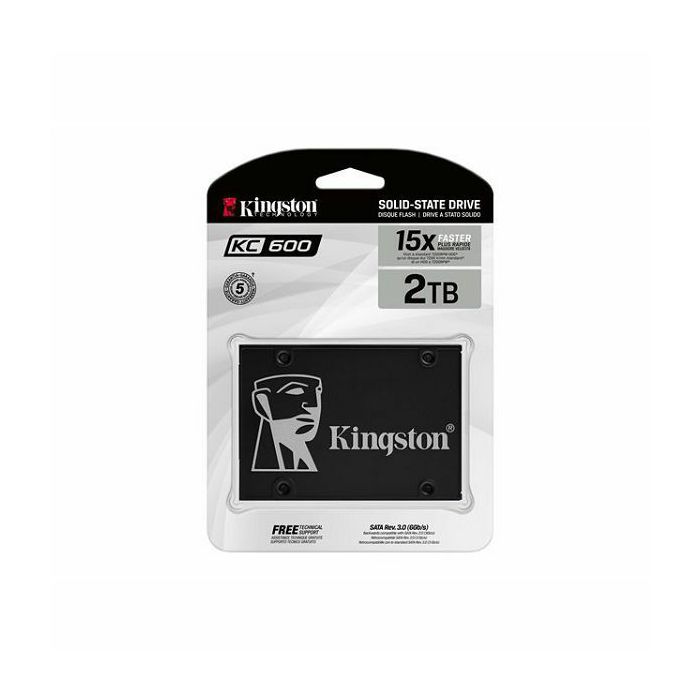 Kingston SSD KC600, R550/W520,2048GB, 7mm, 2.5"