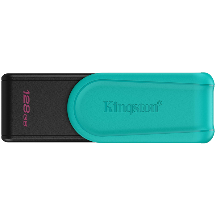 Kingston  128GB Portable USB 3.2 Gen 1 DataTraveler Exodia S (Black/Turquoise)