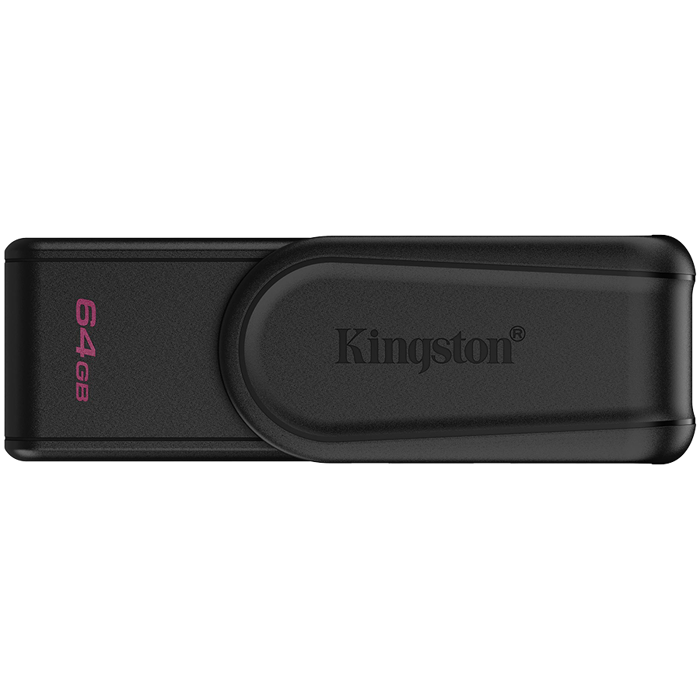 Kingston 64GB Portable USB 3.2 Gen 1 DataTraveler Exodia S (Black/Black)
