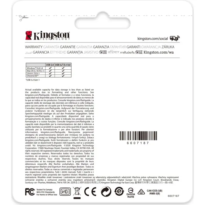 Kingston DataTraveler Kyson USB flash drive 256 GB USB Type-A 3.2 Gen 1 (3.1 Gen 1) Silver, USB stick