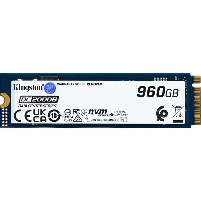 Kingston DC2000B 960GB, SSD PCIe 4.0 x4, NVMe, M.2 2280