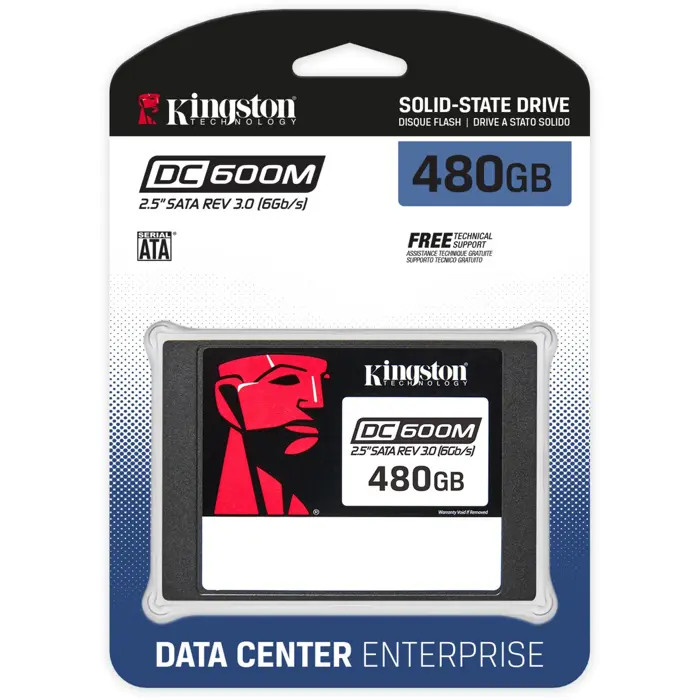 Kingston DC600M 480 GB, SSD (SATA 6 Gb/s, 2.5 format)