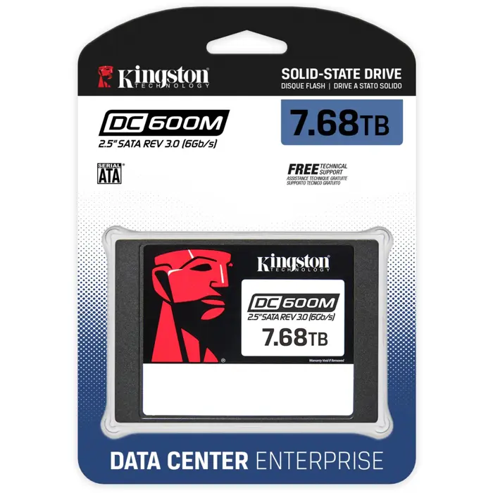 Kingston DC600M 7680 GB, SSD (SATA 6 Gb/s, 2.5 design)