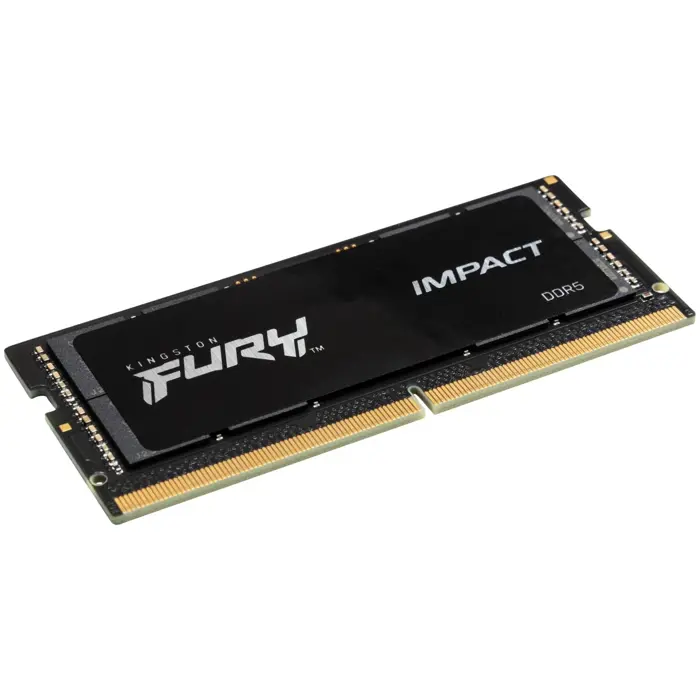 Kingston DDR5 - 16GB - 4800 - CL - 38 - Single-Kit - SO-DIMM, Impact, black