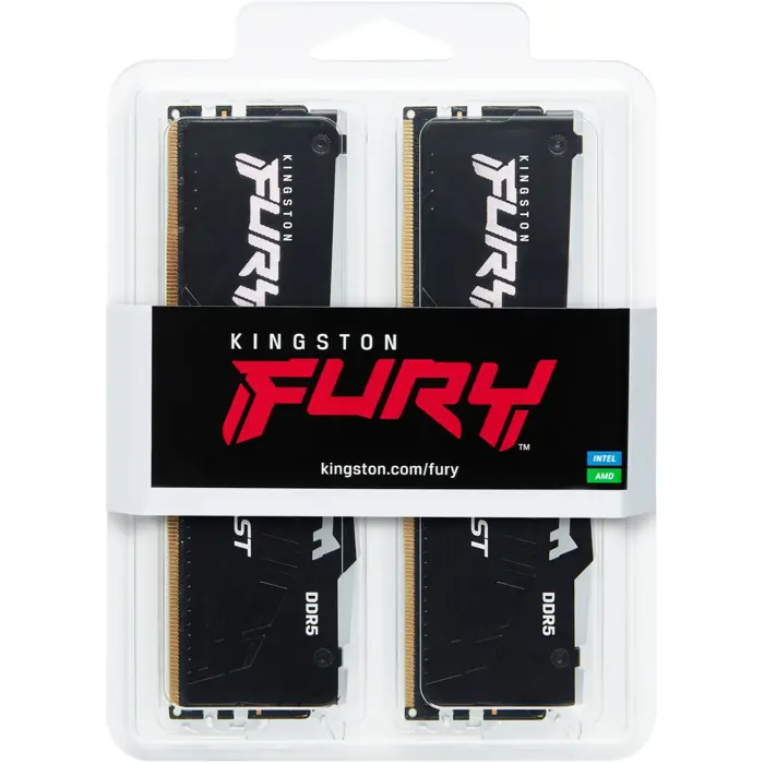 Kingston DDR5 64GB - 6000 - CL - 36 - Dual-Kit - KF560C36BBEAK2-64, Beast, RGB
