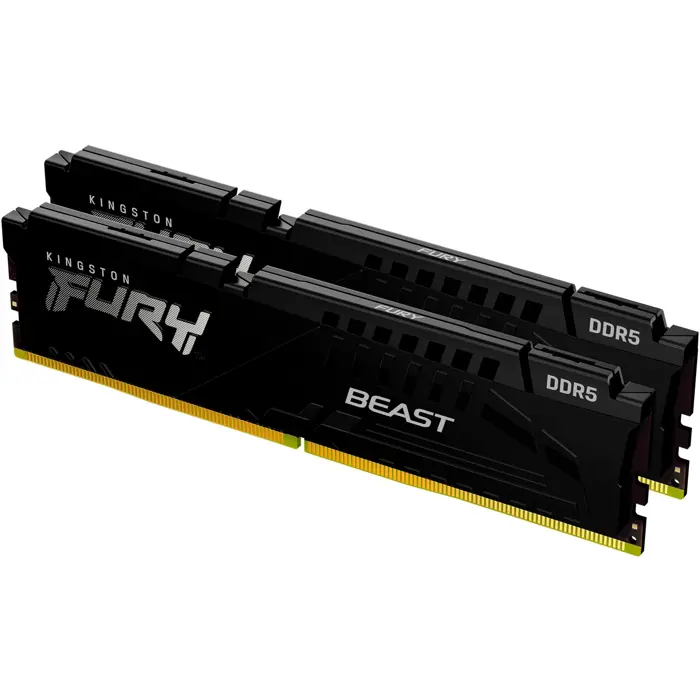 Kingston DDR5 - 64GB - 6400 - CL - 32 (2x 32 GB) Dual-Kit (black, KF564C32BBEK2-64, FURY Beast, INTEL XMP, AMD EXPO)