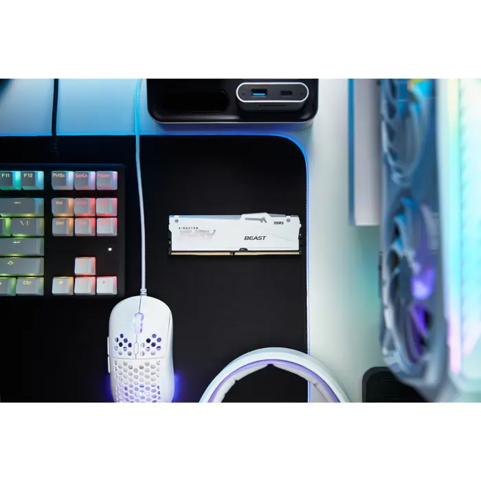 Kingston FURY 32 GB DDR5-6000, memory (white, KF560C36BWEA-32, Beast RGB, EXPO)