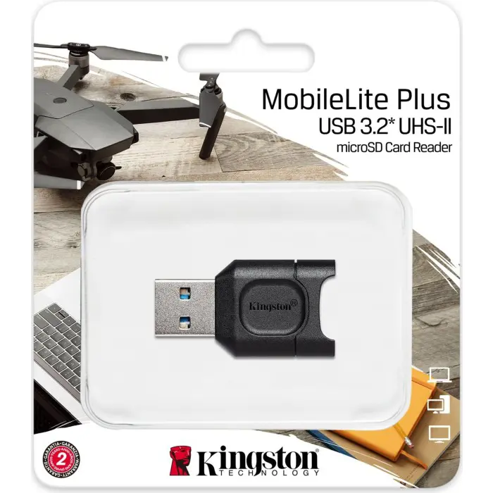 Kingston MobileLite Plus microSD Card Reader (Black)