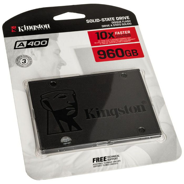 Kingston SSDNow A400 Series 2,5" SSD, SATA 6G - 960 GB SA400S37/960G