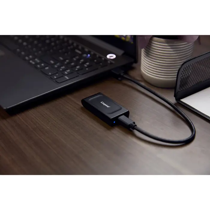 Kingston XS1000 Portable SSD 1 TB, External SSD (black, USB-A 3.2 Gen 2)