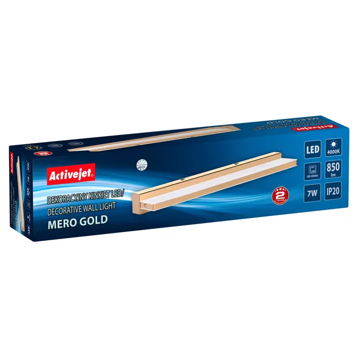 Kinkiet LED Activejet AJE-MERO GOLD
