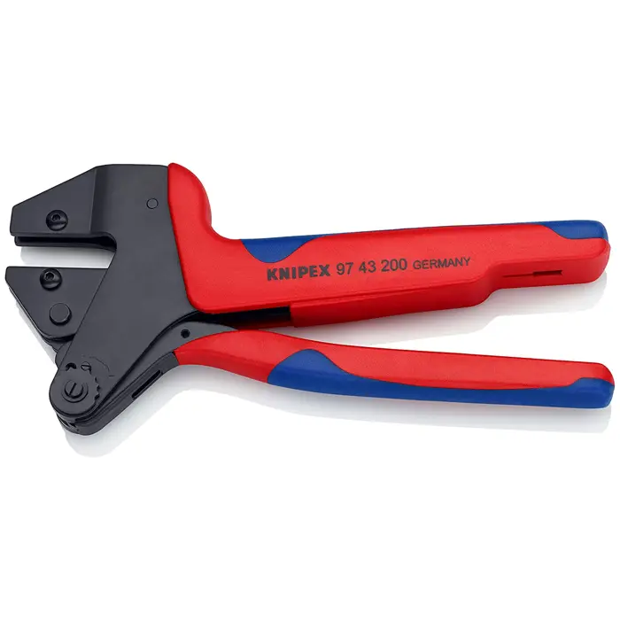 KNIPEX crimp system pliers 97 43 200 A, crimpzange (red/blue, without crimed use)