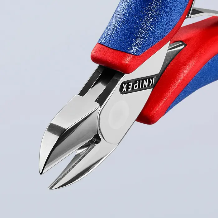 KNIPEX electronics diagonal cutters 77 02 115, cutting pliers (red/blue, length 115mm)